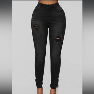 Black crop the jeans size 11